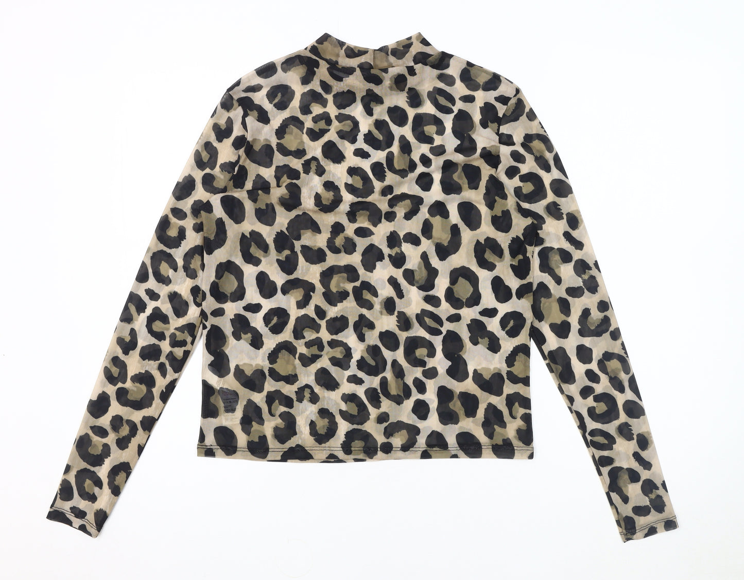New Look Women's Multicoloured Animal Print Top UK 14