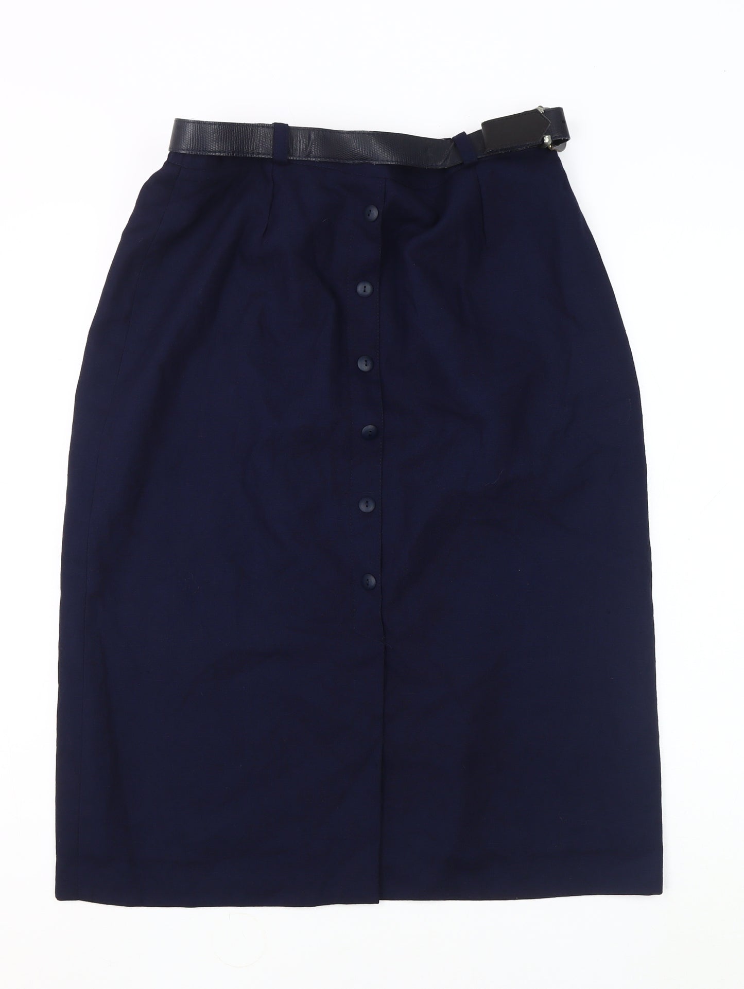 Mister Dee Women's Blue Midi Pencil Skirt Size 16
