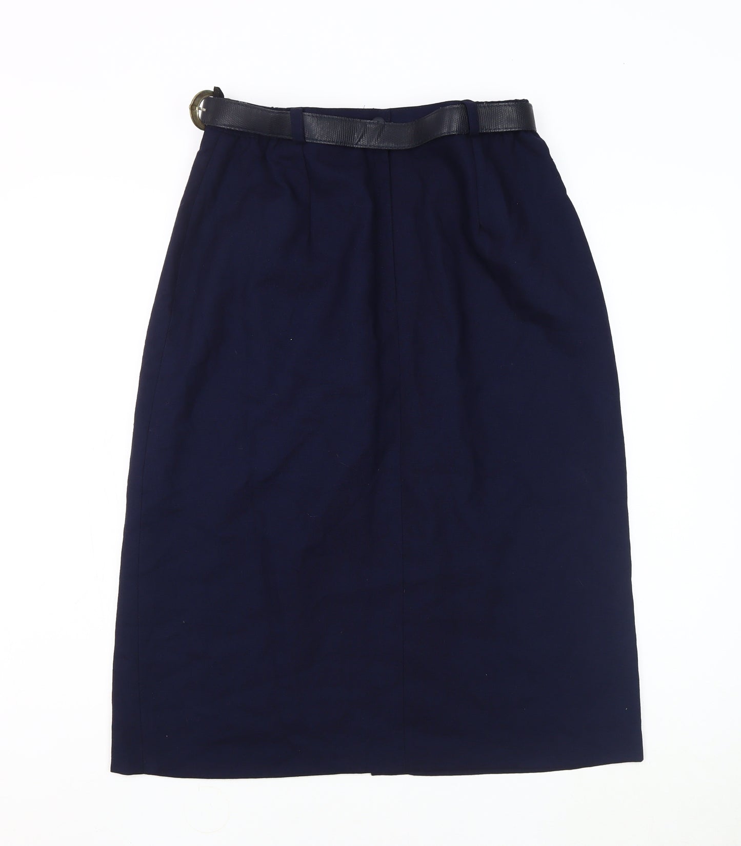 Mister Dee Women's Blue Midi Pencil Skirt Size 16