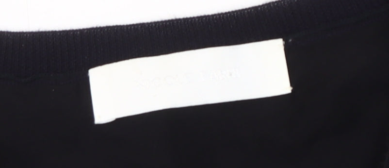 Nicole Farhi Black Blouse, Size L, Long Sleeve