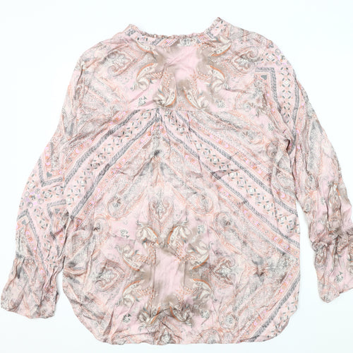 Odd Molly Women's Pink Paisley Blouse