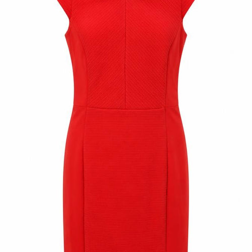 H&M Women's Red XS Kneel Length Sheath Dress