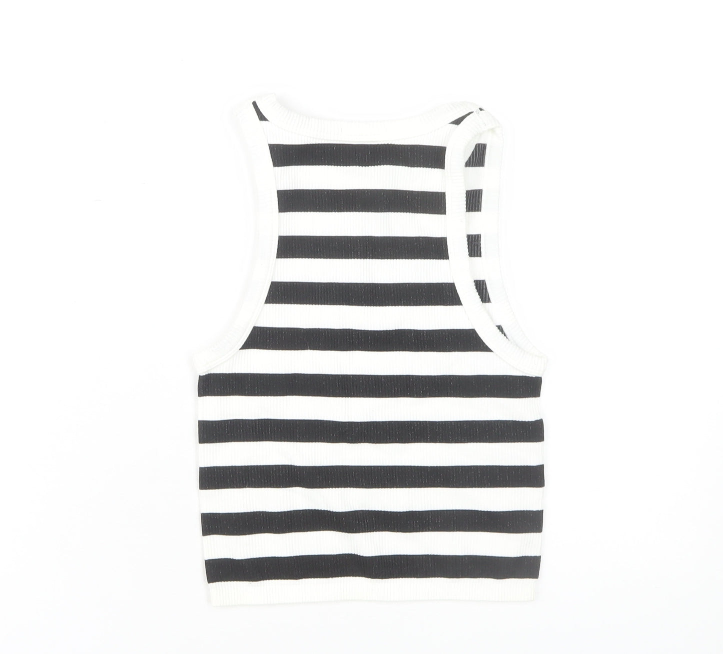 Stradivarius Women's Black XS Striped Tank Top