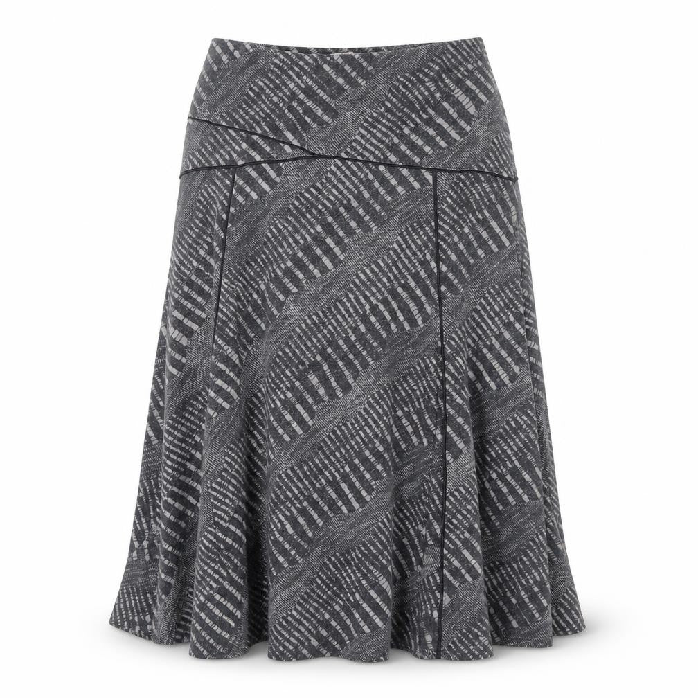 Front view of Marks & Spencer Women’s Grey Midi Skirt, size UK 14