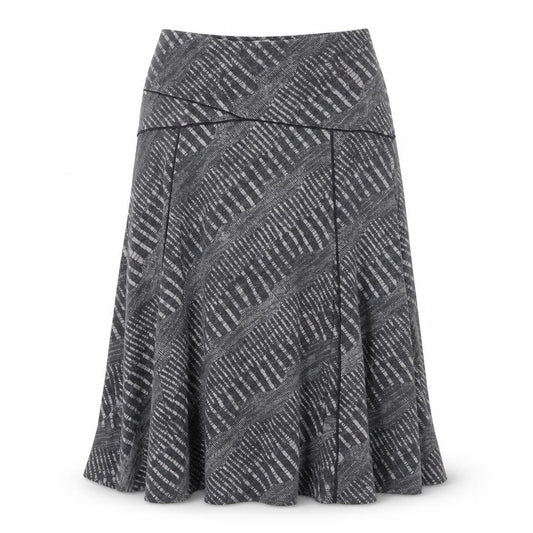 Front view of Marks & Spencer Women’s Grey Midi Skirt, size UK 14