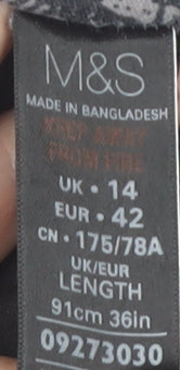 Marks and Spencer Women’s Grey Midi Skirt Size 14