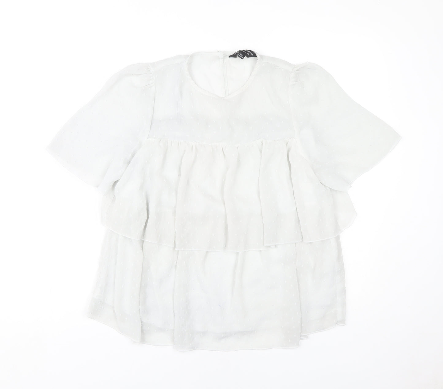 Dorothy Perkins Women's White Blouse Size 12 Casual Wear