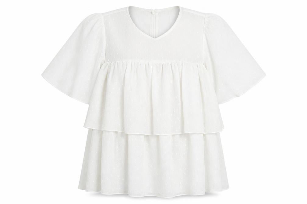 Dorothy Perkins Women's White Blouse Size 12 Casual Wear