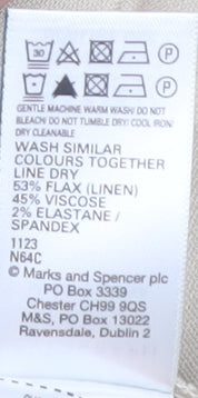 Marks and Spencer Women's Beige Long Skirt Size 20