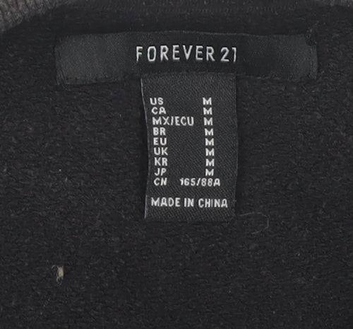 Forever 21 Women's Black Pullover Sweatshirt M