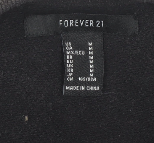 Forever 21 Women's Black Pullover Sweatshirt M