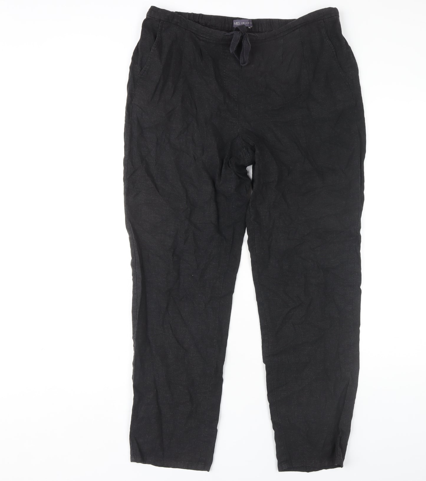 Marks and Spencer Women's Black Trousers Size 14