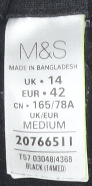 Marks and Spencer Women's Black Trousers Size 14