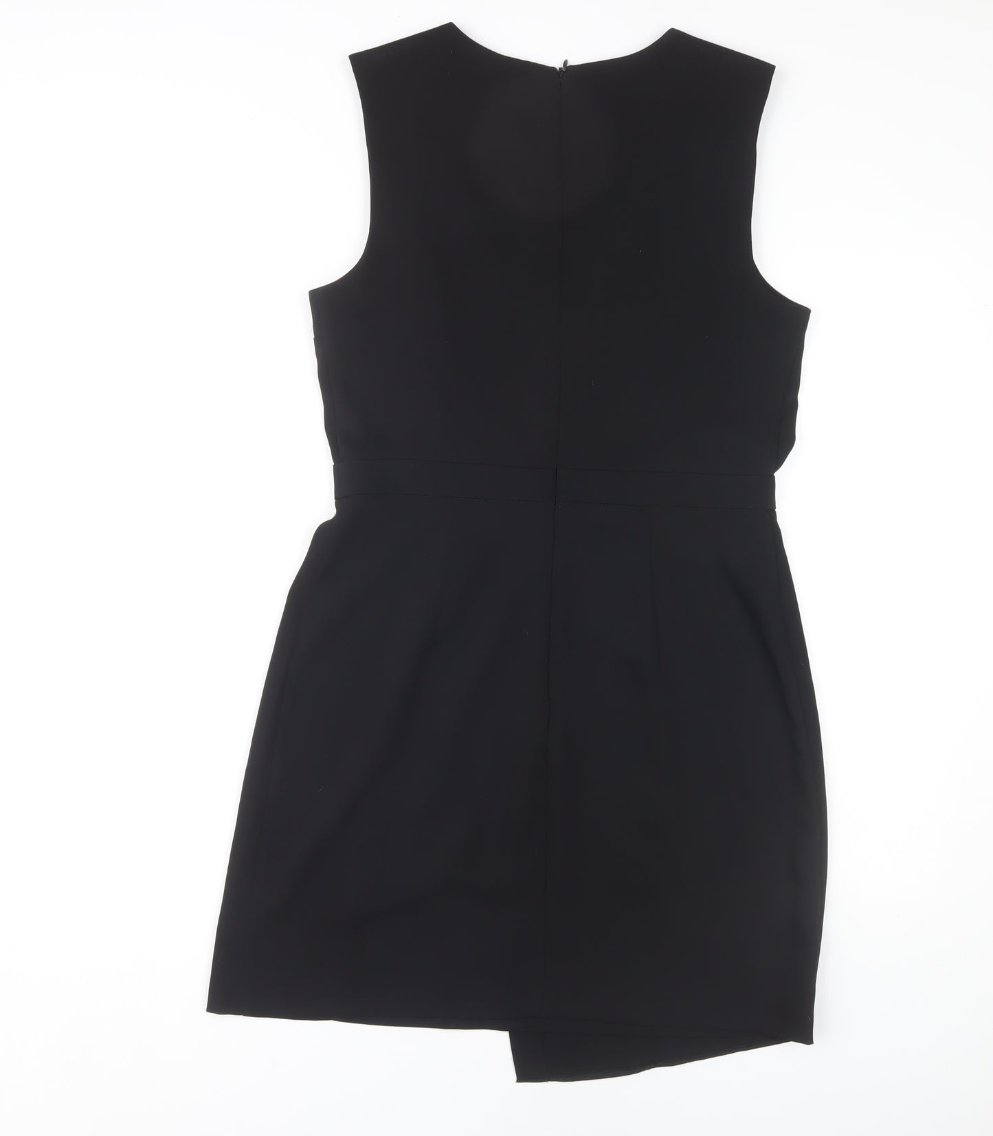 Topshop Women's Black Shift Dress - Size 12