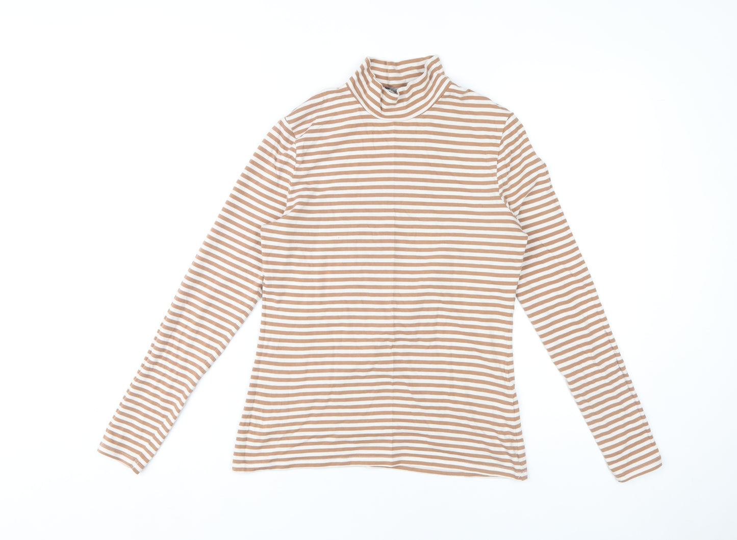 Marks and Spencer Women's Multicoloured Roll Neck Top, Size 12