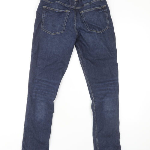 Marks and Spencer Boys Blue Straight Jeans, 14-15 Years