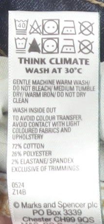 Marks and Spencer Boys Blue Straight Jeans, 14-15 Years