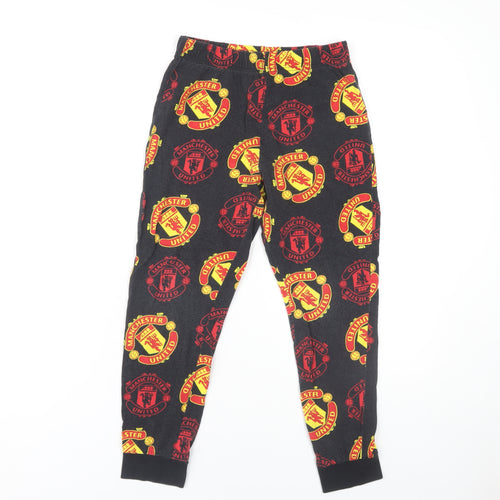 Manchester United Boys Black Lounge Pants 9-10 Years