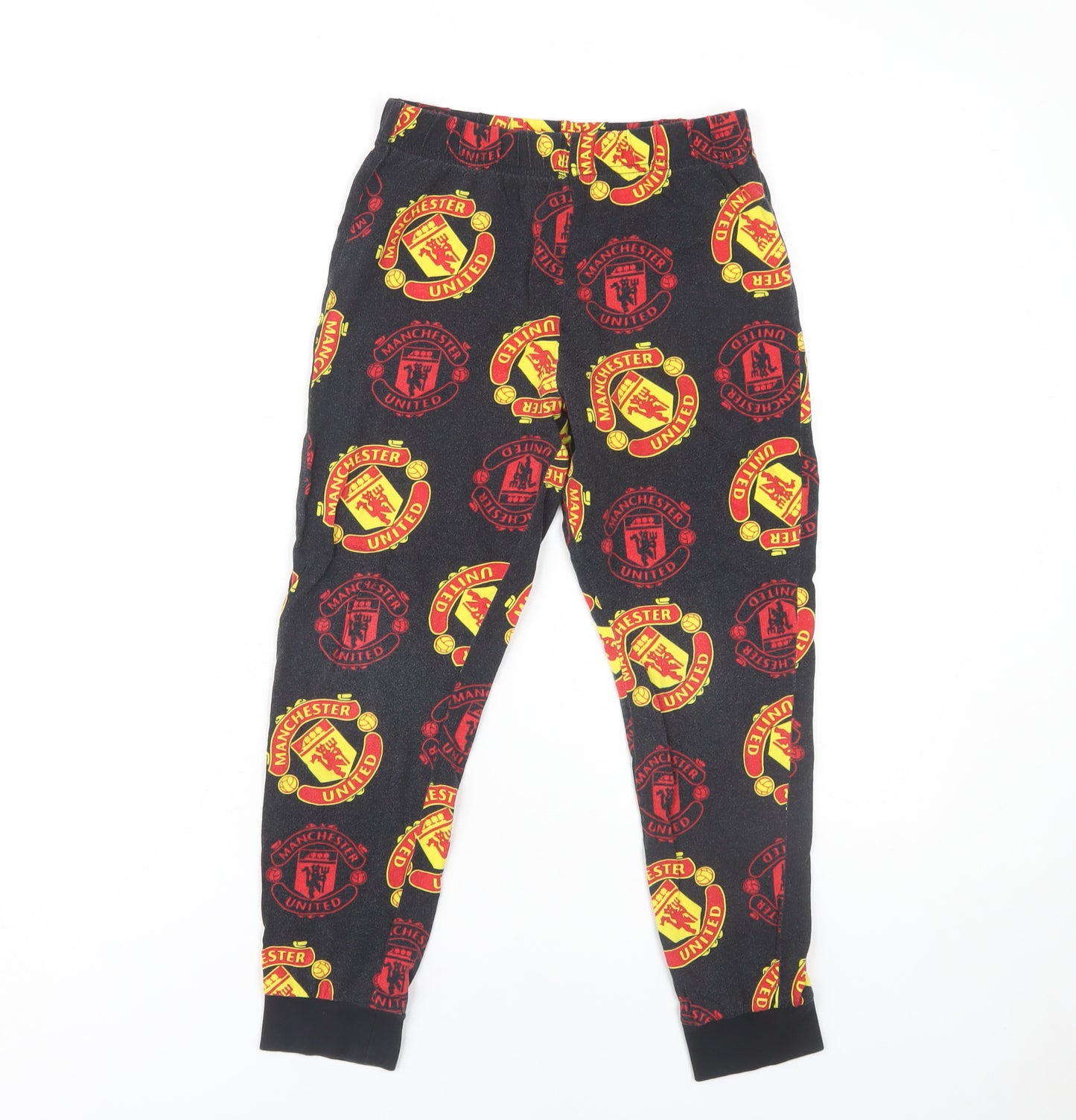 Manchester United Boys Black Lounge Pants 9-10 Years