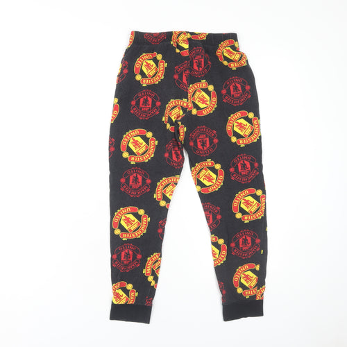 Manchester United Boys Black Lounge Pants 9-10 Years