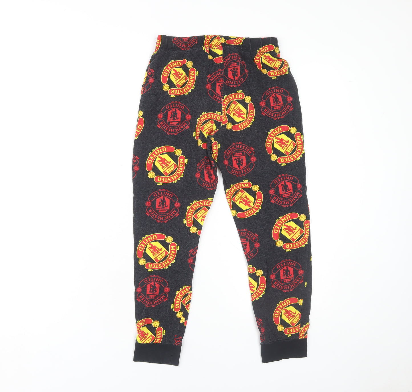 Manchester United Boys Black Lounge Pants 9-10 Years