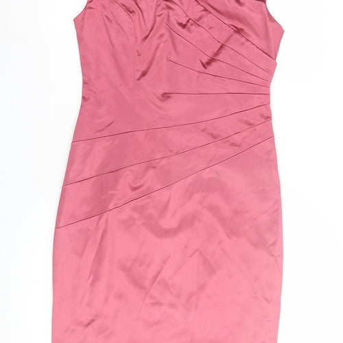 Coast Women's Pink Off the Shoulder Sheath Dress - Size 12