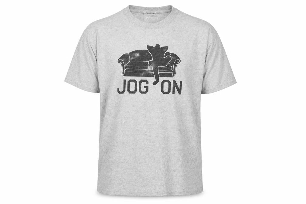 Front view of Lethal Tongue Men's Grey Graphic Print T-Shirt L