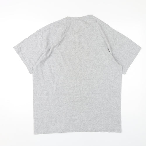 Lethal Tongue Men's Grey Graphic Print T-Shirt L