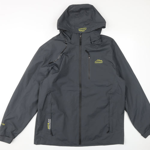 Outdoor Jackets Men's Black Hooded Waterproof Jacket S