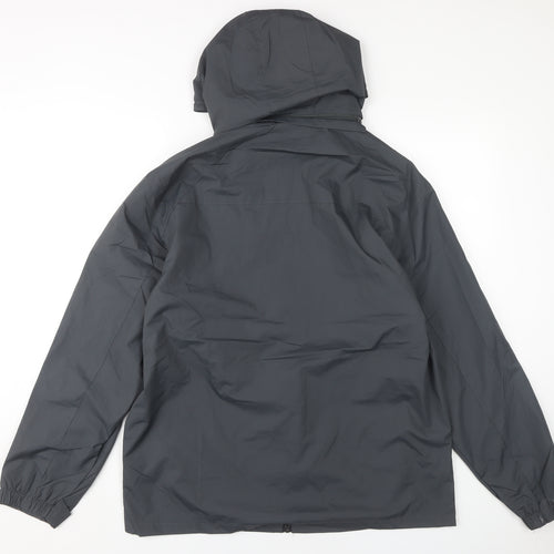 Outdoor Jackets Men's Black Hooded Waterproof Jacket S