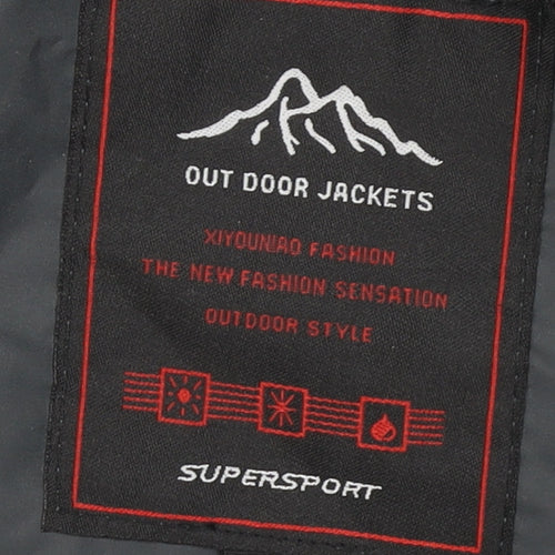 Outdoor Jackets Men's Black Hooded Waterproof Jacket S