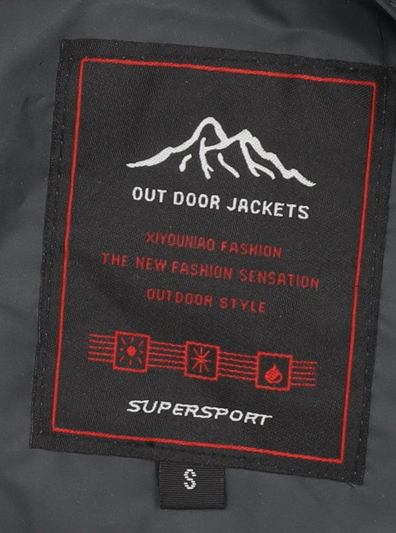 Outdoor Jackets Men's Black Hooded Waterproof Jacket S