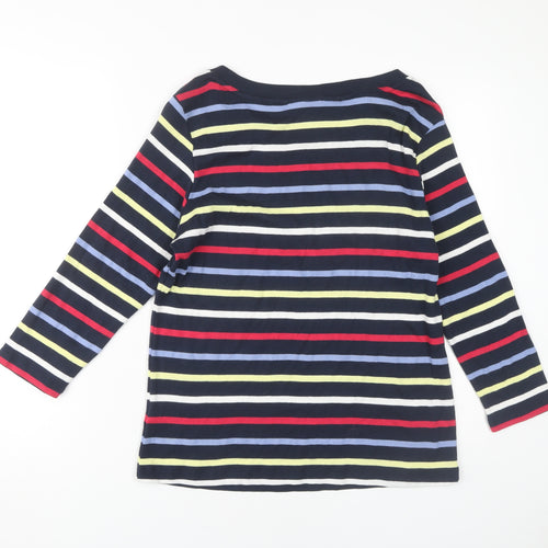 Maine Women's Multicoloured Striped Jersey Top, Size 18