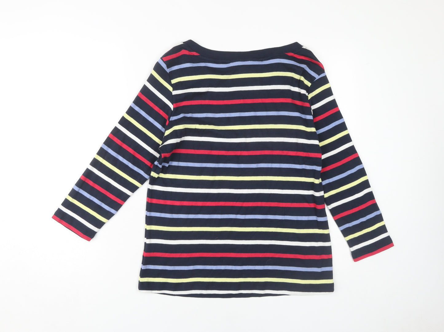Maine Women's Multicoloured Striped Jersey Top, Size 18