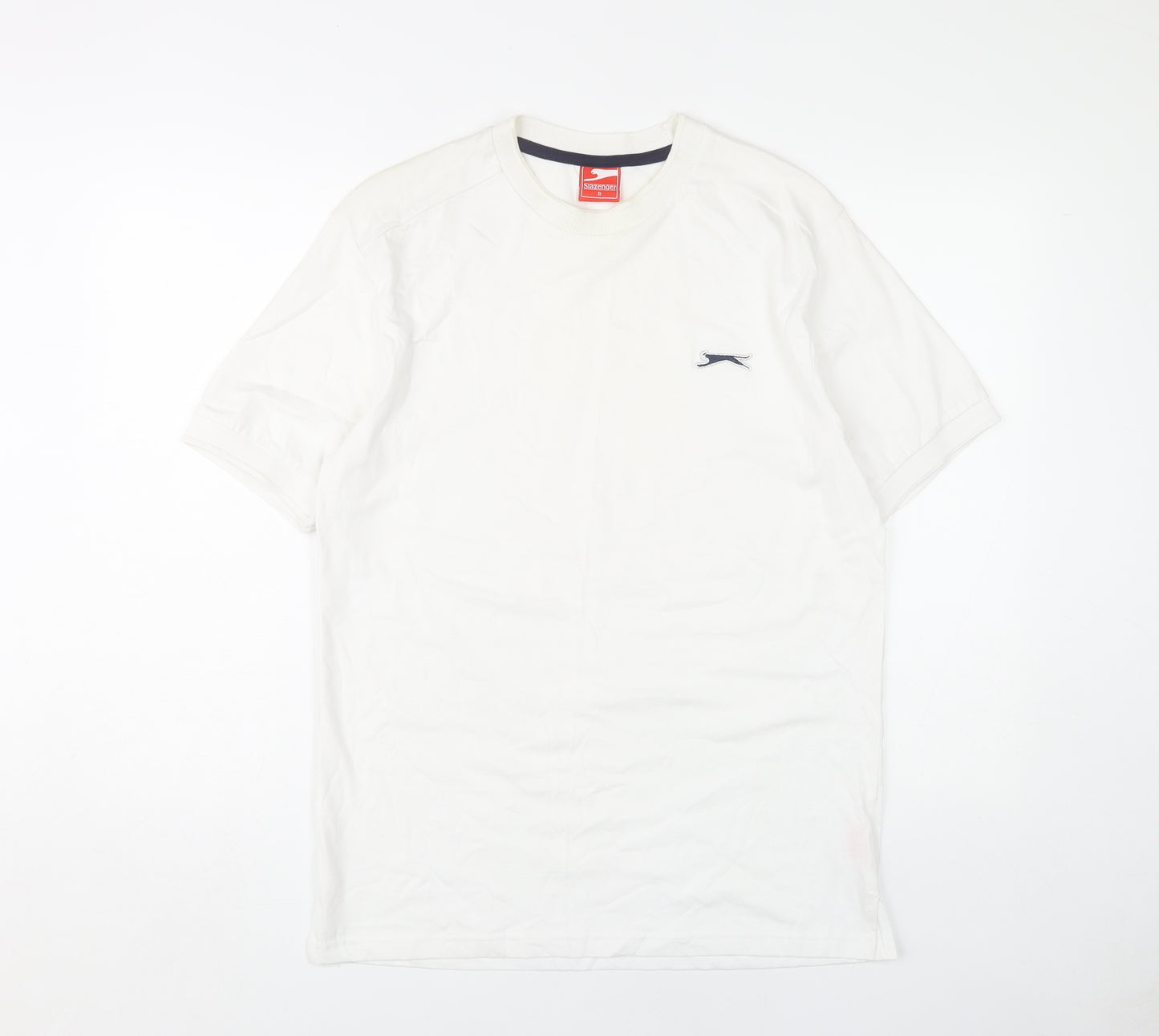 Slazenger Men's White S T-Shirt, Short Sleeve, Crew Neck
