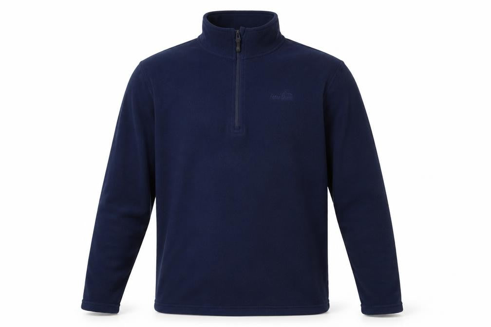 Front view of Peter Storm Men's Blue Fleece Pullover Sweatshirt M