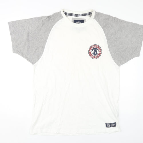 TOG TWENTY FOUR Men's XL White Grey T-Shirt