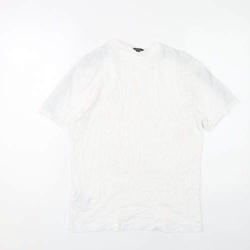 Emporio Armani Men’s XS White Logo Crew Neck T-Shirt
