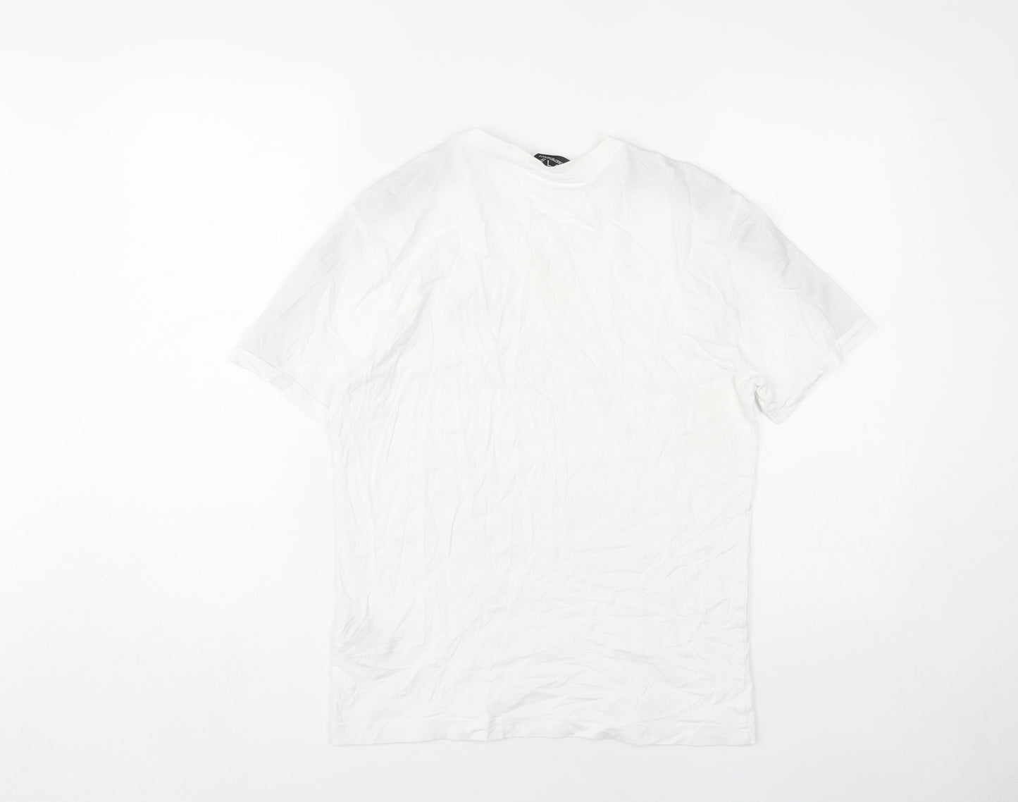 Emporio Armani Men’s XS White Logo Crew Neck T-Shirt