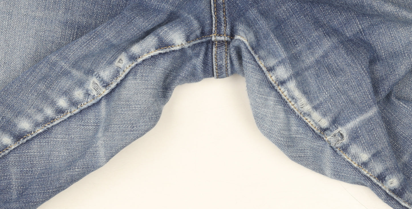 White Stuff Women's Blue Boyfriend Jeans, Size 14, Chic Denim