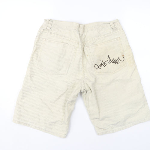 Quiksilver Beige Corduroy Shorts for Men Size 32