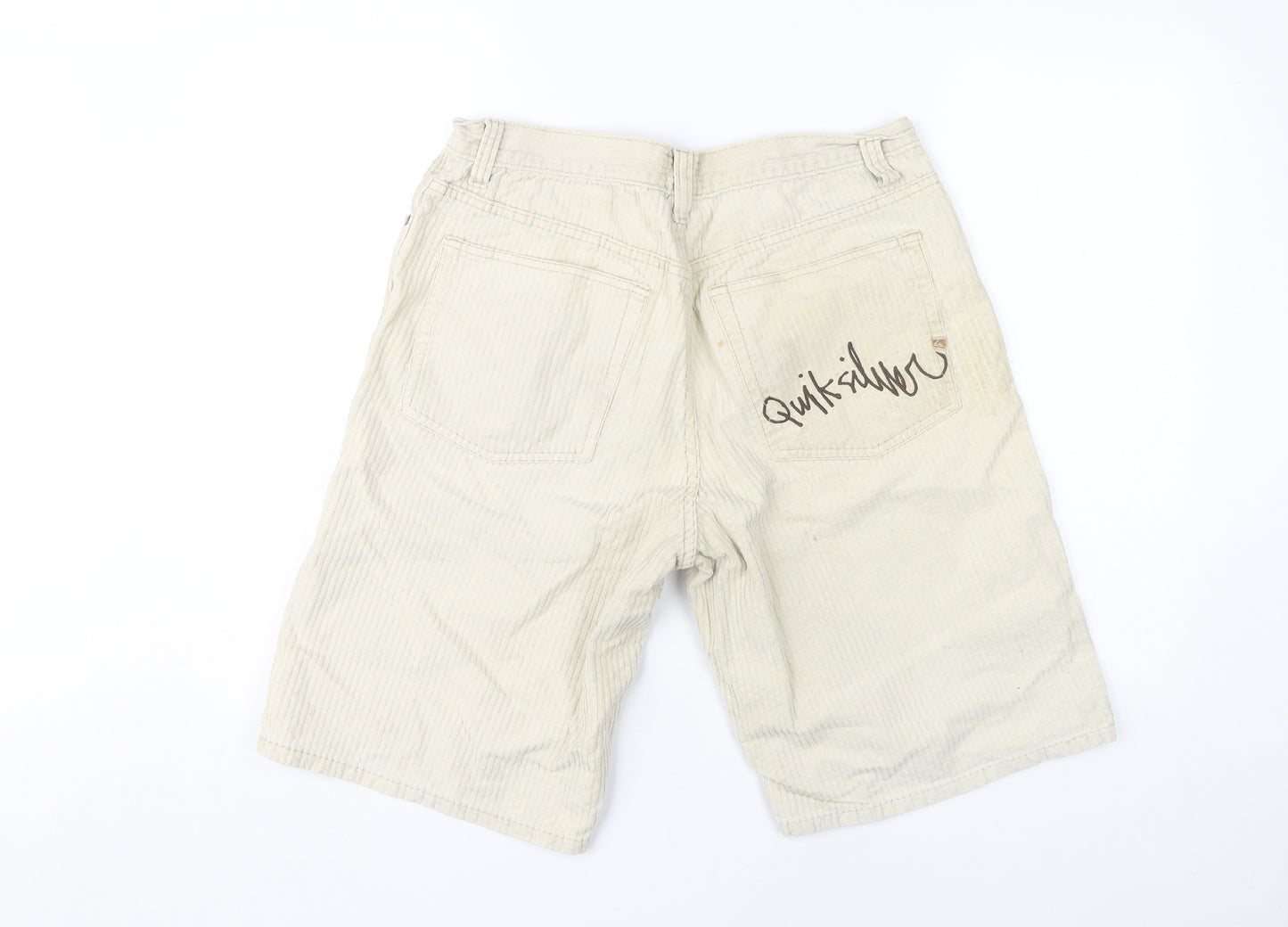 Quiksilver Beige Corduroy Shorts for Men Size 32