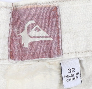 Quiksilver Beige Corduroy Shorts for Men Size 32