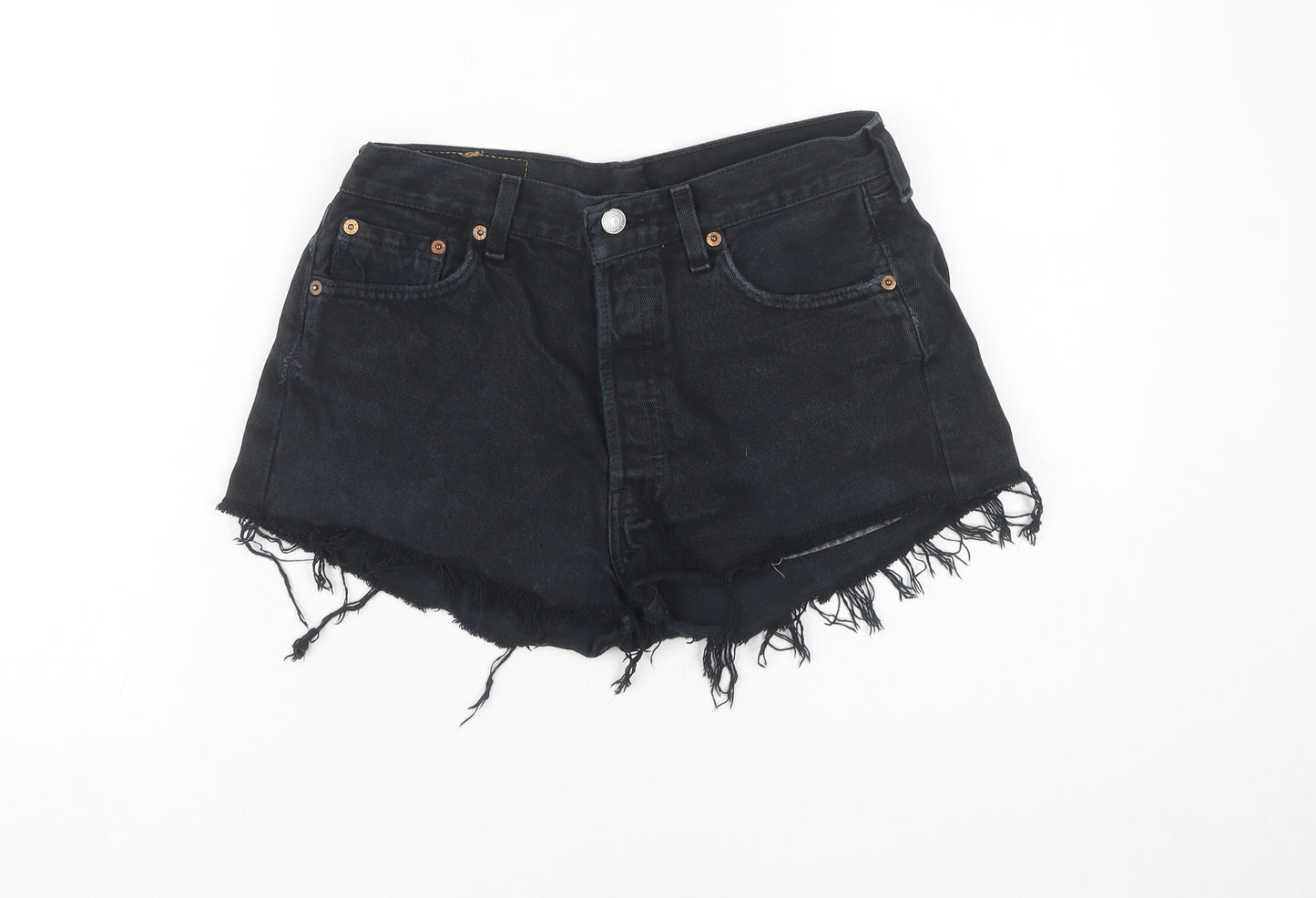 Levi's Women's Black Cut-Off Denim Shorts M