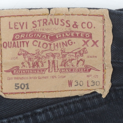 Levi's Women's Black Cut-Off Denim Shorts M