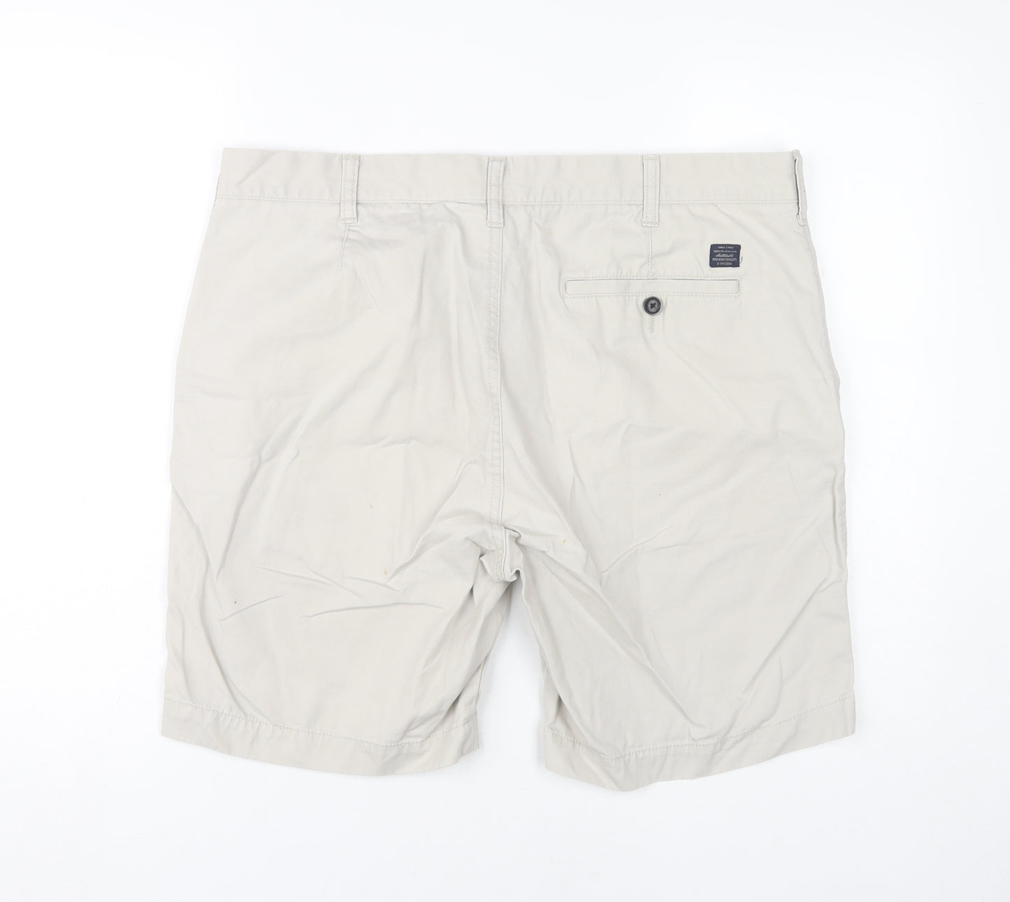 Marks and Spencer Mens Beige Chino Shorts Size 38