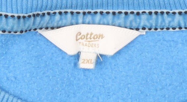 Cotton Traders Men's Blue 2XL Sweatshirt