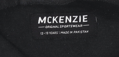 McKenzie Boys Black Pullover Hoodie 12-13 Years