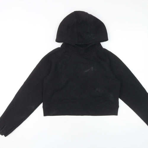USA Pro Girls Black Pullover Hoodie 11-12 Years