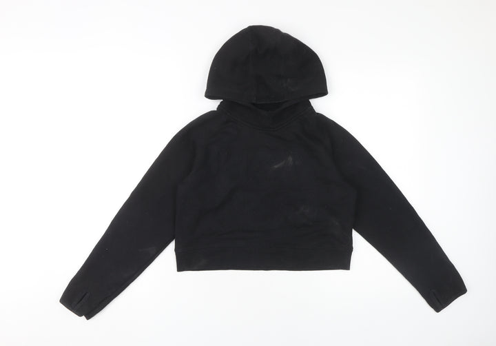 USA Pro Girls Black Pullover Hoodie 11-12 Years